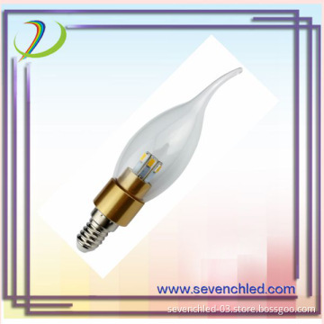 E14/E27/B22 Super Bright LED Candle Light with transparent cover